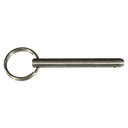 1/4" x 2" 18-8 Stainless Steel Cotterless Hitch Pins