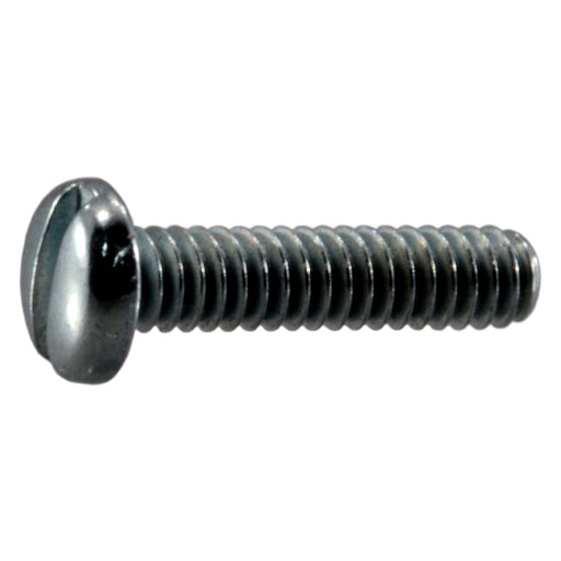 #2-56 x 3/8" Zinc Plated Steel Coarse Thread Slotted Pan Head Machine Screws