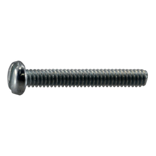 #2-56 x 5/8" Zinc Plated Steel Coarse Thread Slotted Pan Head Machine Screws