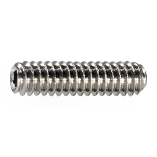 #3-48 x 3/8" 18-8 Stainless Steel Coarse Thread Hex Socket Headless Set Screws