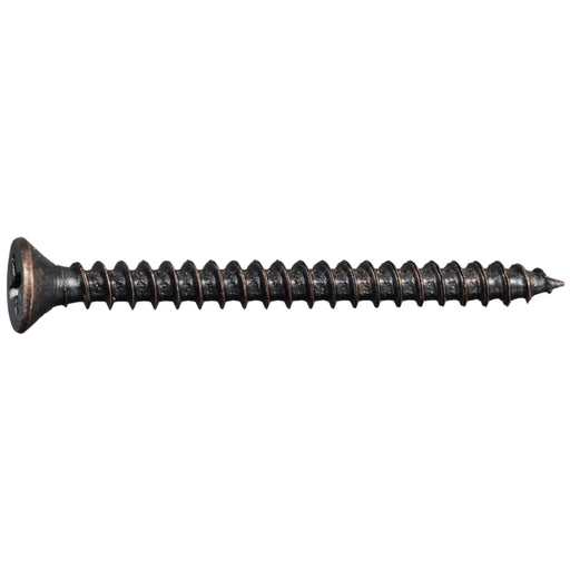 #9 x 2" Oiled Bronze Phillips Flat Head Hinge Screws