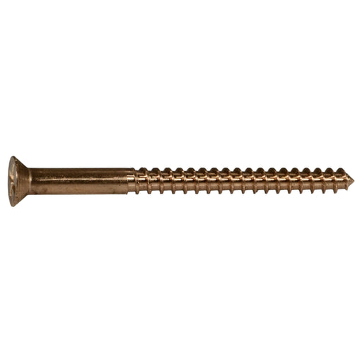 #10 x 2-1/2" Silicon Bronze Phillips Flat Head Wood Screws