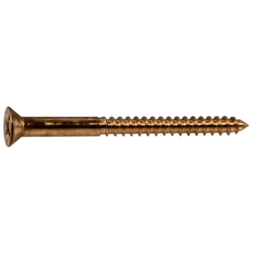 #8 x 2" Silicon Bronze Phillips Flat Head Wood Screws