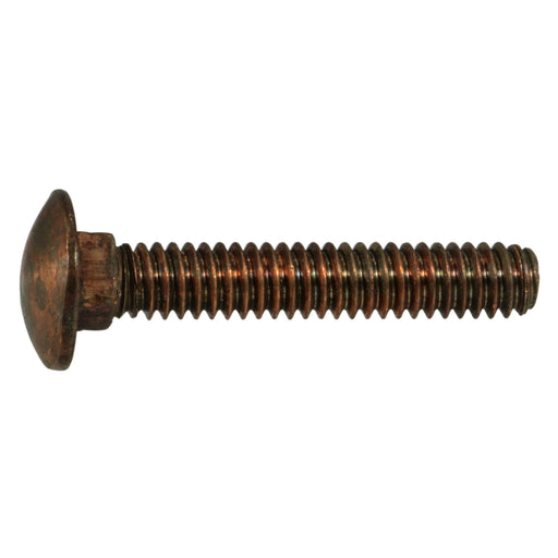 1/4"-20 x 1-1/2" Silicon Bronze Coarse Thread Carriage Bolts