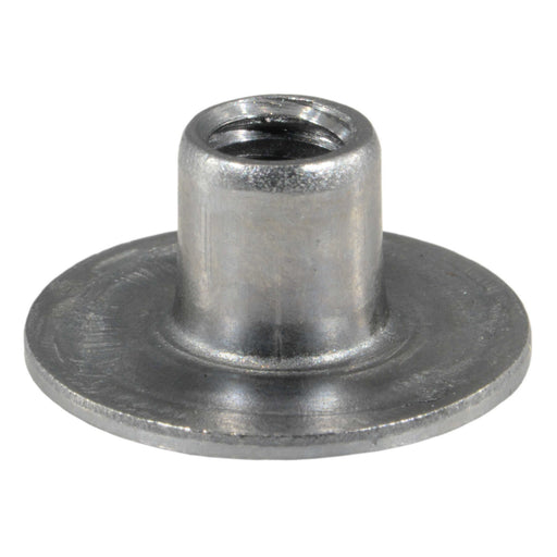 1/4"-20 x 5/16" Plain Steel Coarse Thread Round Weld Nuts