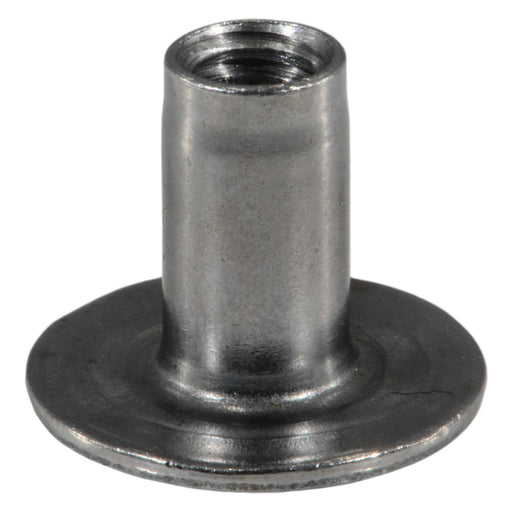 1/4"-20 x 9/16" Plain Steel Coarse Thread Round Weld Nuts