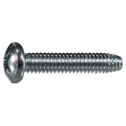 #8-32 x 7/8" Zinc Plated Steel Coarse Thread Phillips Pan Head Type F Sheet Metal Screws