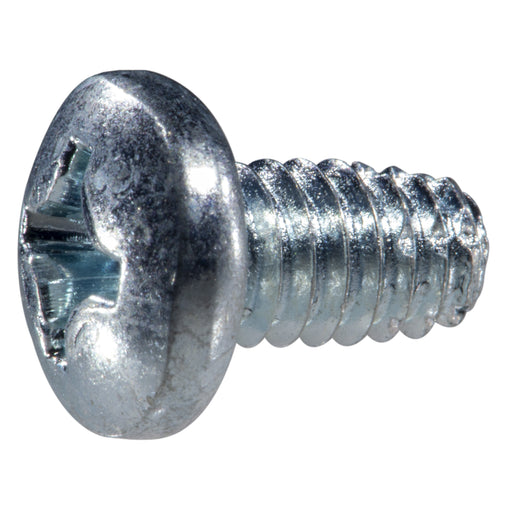 #12-24 x 3/8" Zinc Plated Steel Coarse Thread Phillips Pan Head Type F Sheet Metal Screws