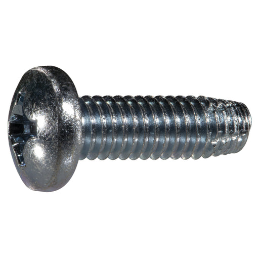 5/16"-18 x 1" Zinc Plated Steel Coarse Thread Phillips Pan Head Type F Sheet Metal Screws