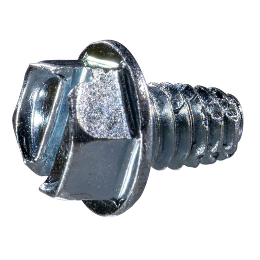 1/4"-20 x 3/8" Zinc Plated Steel Coarse Thread Hex Washer Head Type F Sheet Metal Screws