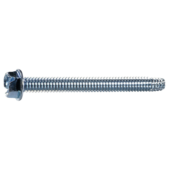 1/4"-20 x 2-1/2" Zinc Plated Steel Coarse Thread Hex Washer Head Type F Sheet Metal Screws