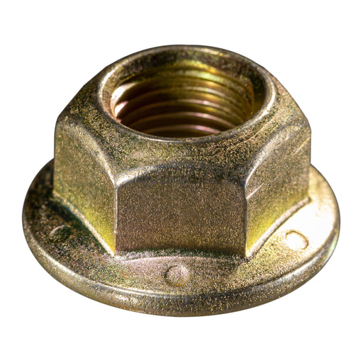 1/2"-20 Yellow Zinc Plated Grade 8 Steel Fine Thread Hex Nuts