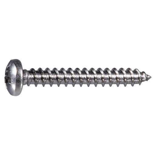 #6 x 1" 316 Stainless Steel Phillips Pan Head Sheet Metal Screws