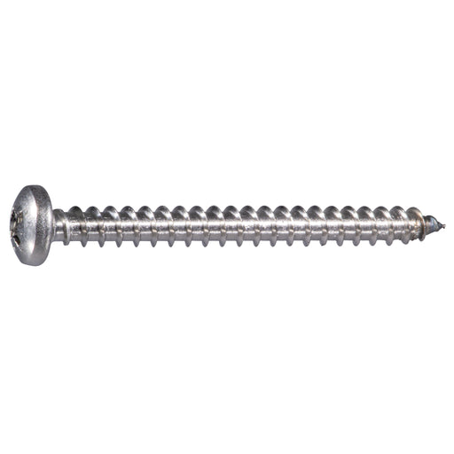 #10 x 2" 316 Stainless Steel Phillips Pan Head Sheet Metal Screws