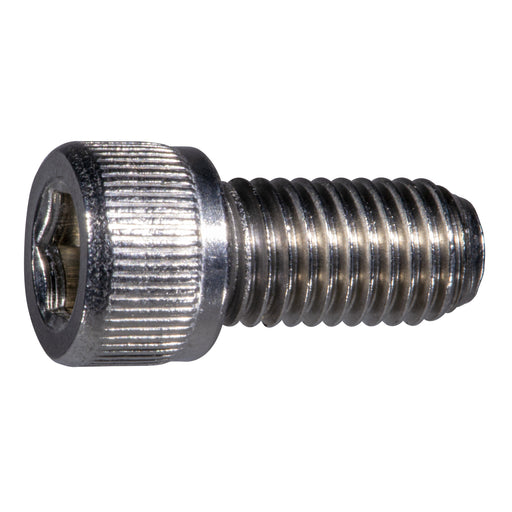 1/4" x 1/2" Stainless Steel Fine Thread Knurled Head Hex Socket Cap Screw