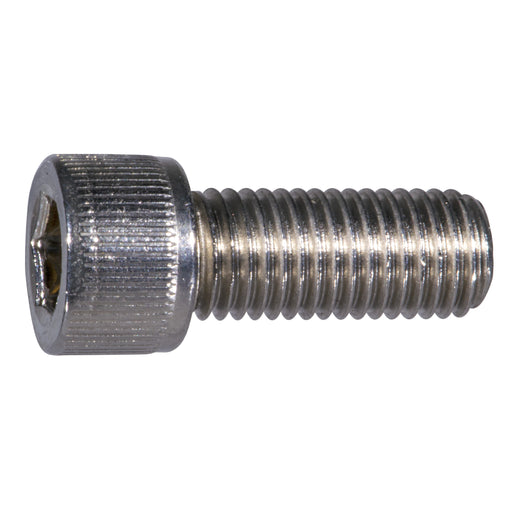 5/16" x 3/4" Stainless Steel Fine Thread Knurled Head Hex Socket Cap Screw