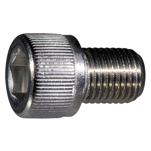 3/8" x 1/2" Stainless Steel Fine Thread Knurled Head Hex Socket Cap Screw