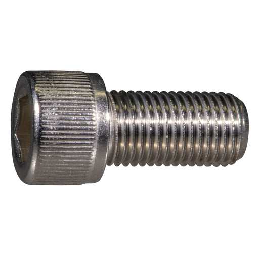 3/8" x 3/4" Stainless Steel Fine Thread Knurled Head Hex Socket Cap Screw