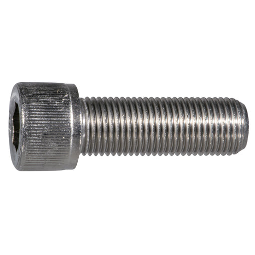 1/2" x 1-1/2" Stainless Steel Fine Thread Knurled Head Hex Socket Cap Screw