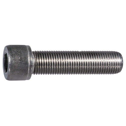 1/2" x 2" Stainless Steel Fine Thread Knurled Head Hex Socket Cap Screw